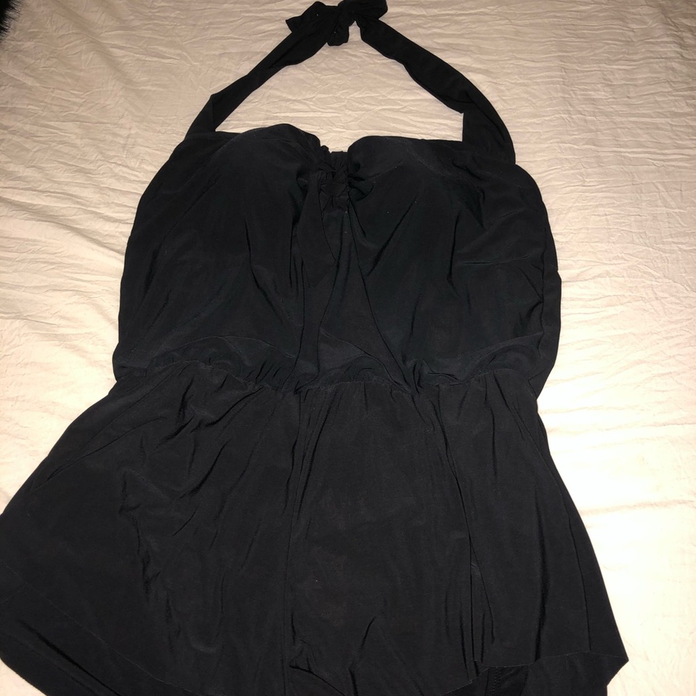One piece shorts bathing suit
